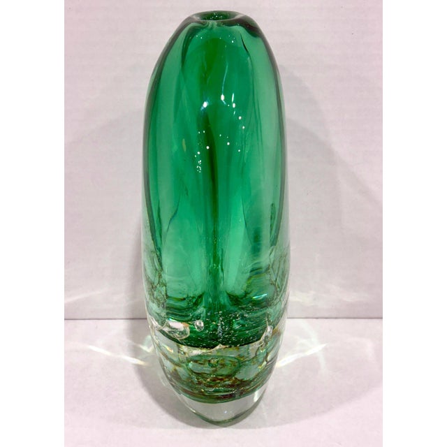 Traditional Tulle Green Vase by Seguso For Sale - Image 3 of 7
