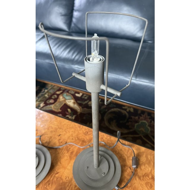 White 1970s VeArt Table Lamps - Mid Century Modern - a Pair For Sale - Image 8 of 14