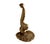 A striking vintage gold-toned koi fish wall shelf with an expressive, sculptural design. The piece features a stylized koi...