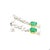 8.36 Carat Colombian Emerald and Diamond Floral Detachable Drop Earrings, A Pair For Sale - Image 4 of 9