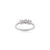 Metal Timeless Round Centerpiece Five-Stone Amethyst Pure 925 Silver Ring - Size 7.5 For Sale - Image 7 of 10