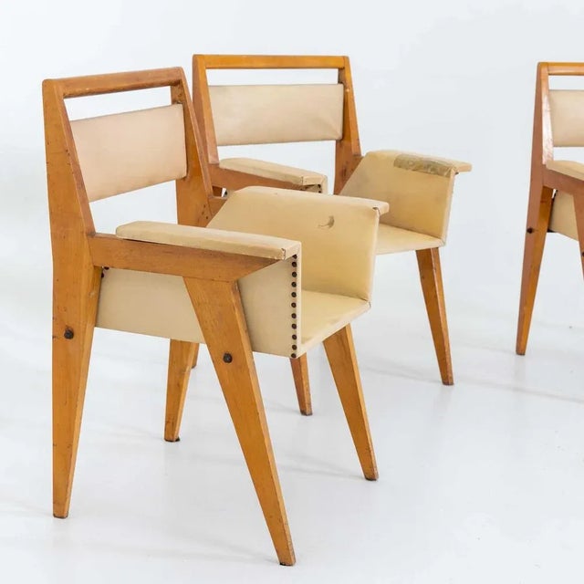 Mid-Century Armchairs by Vittorio Armellini, Italy, Set of 3 For Sale - Image 5 of 10