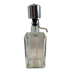 Vintage Glass Pump Bourbon Decanter