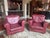 Burgundy Old Hickory Leather Club Chairs (2) For Sale - Image 8 of 9