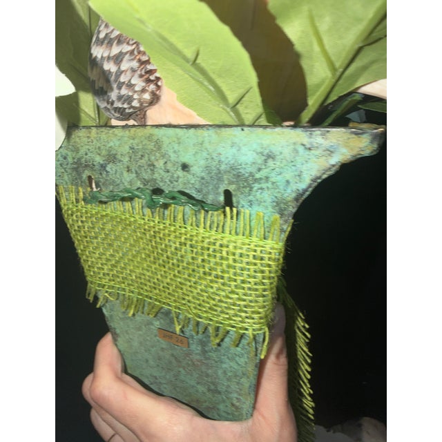 Celestial Meets the Sea Wall Pocket With Queen Conch-Coastal Art Sculpture For Sale - Image 4 of 5