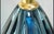 Glass Vintage Murano Glass Table Lamps in Peacock Blue, for Marbro - A Pair For Sale - Image 7 of 8