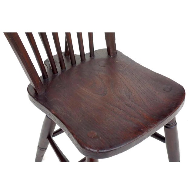 Brown English Windsor Chair by John Gomm, 1930s, Set of 6 For Sale - Image 8 of 18