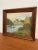 Mid-Century Modern Vintage Original Framed and Signed Lakeside Landscape Artwork. For Sale - Image 3 of 10