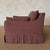 Maroon Parisian Chair Slip Covered in Belgian Linen- Dark Rust For Sale - Image 8 of 10