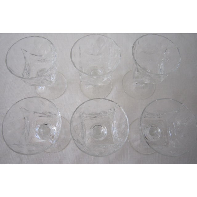 Mid-Century Modern Set of 5 Vintage Bryce Glass Esquared H6 Martini Cocktail Glasses For Sale - Image 3 of 4