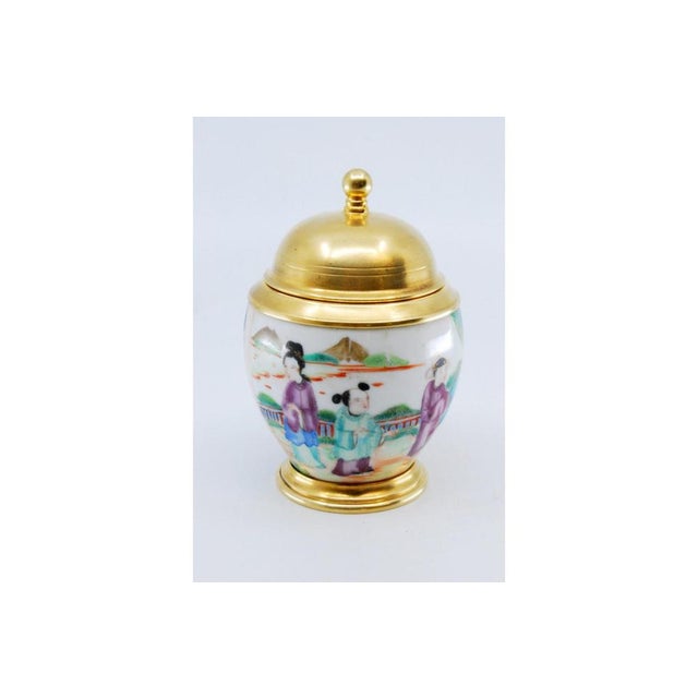 Porcelain Pot with Scenes For Sale - Image 9 of 11