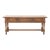 1920s Italian Walnut Three-Drawer Library Table With Turned Legs & H-Stretcher For Sale