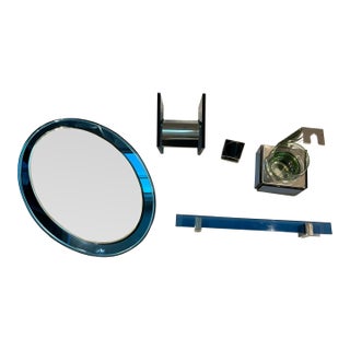 Italy Mirror and Bathroom From the 1980s in the Manner of Fontana Arte For Sale