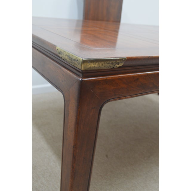 20th Century Asian Henredon Mahogany Dining Table Chairish