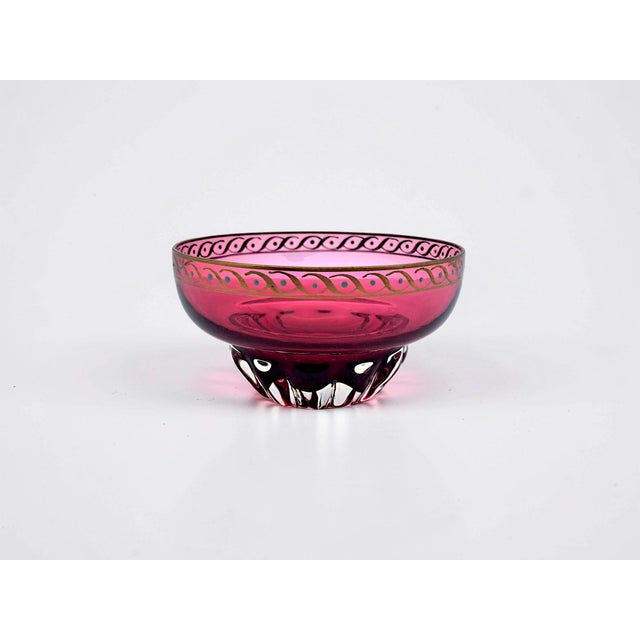 Cranberry Red Murano Glass Bowls attributed to Seguso, 1960s, Set of 6 For Sale - Image 6 of 10
