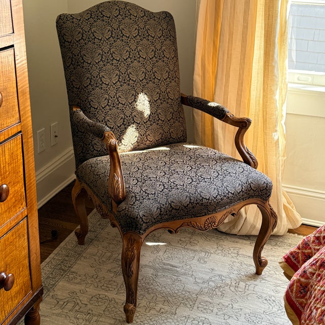 Wood French Provincial Side Chair For Sale - Image 7 of 7