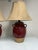 Red Late 20th Century Rowe Pottery Works Table Lamps, Pair For Sale - Image 8 of 12