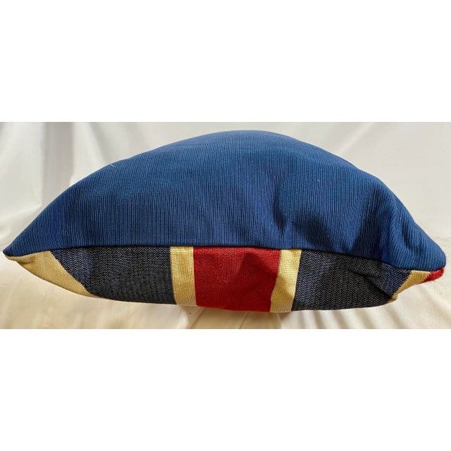 Large British Union Jack Flag Bolster Pillow With Insert - Made in U K For Sale In Dallas - Image 6 of 7
