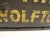 1920s Vintage Metal Sign "Wolftone" Hanging For Sale - Image 5 of 8