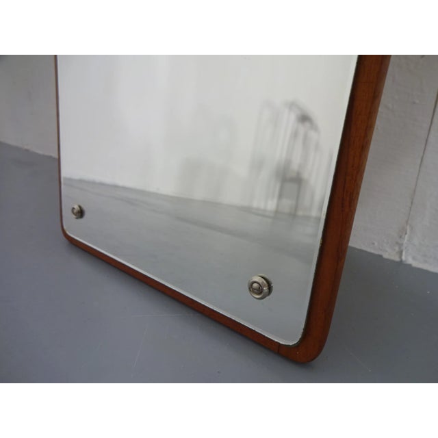 Small Danish Teak Mirror from Jansen Spejle, 1960s For Sale - Image 10 of 16