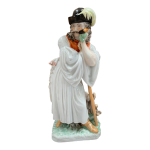 Large Herend "Mournful Shepherd" (Búsuló Juhász) Porcelain Figurine – 11.5" – Model 5427