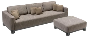 Brown 3-Seater Sofa