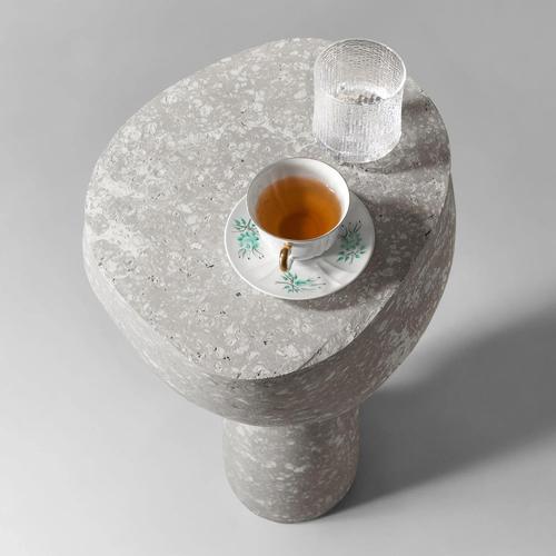 Concrete Sculptural Side Table by Donatas Žukauskas For Sale - Image 9 of 14