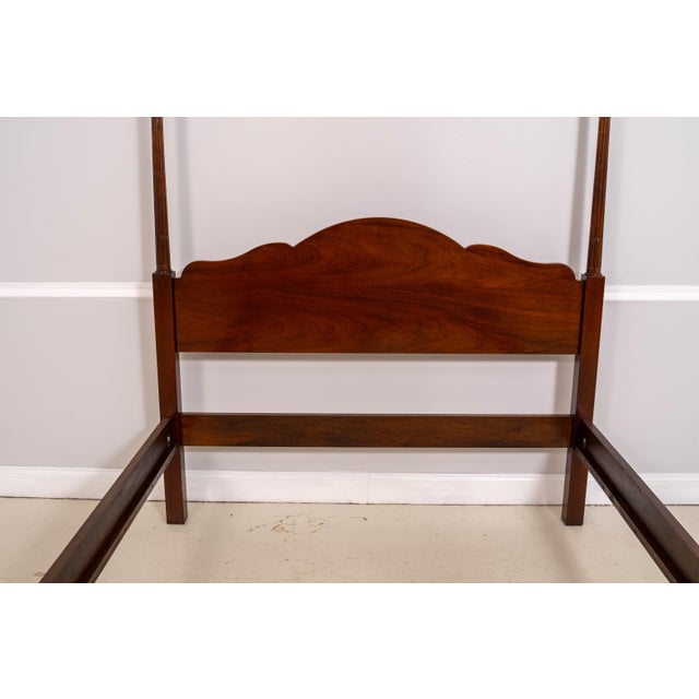 Chippendale Hickory Chair Company Queen Size Claw Foot Mahogany Bed For Sale - Image 3 of 18