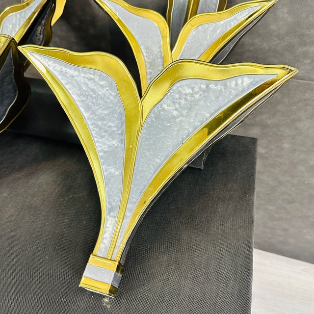 1970s 1970s Henri Fernandez Wall Sconces - A Pair For Sale - Image 5 of 7