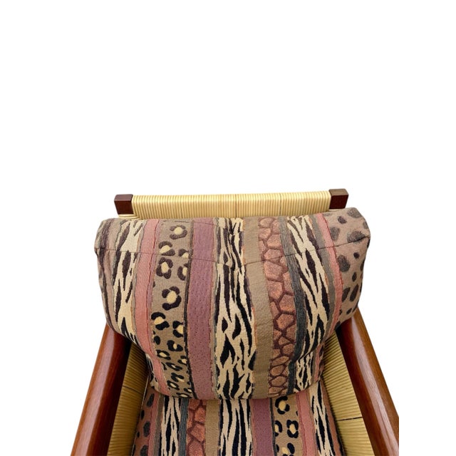Vintage Coastal Donghia “Merbau” Woven Rattan Lounge Chairs - A Pair For Sale - Image 10 of 12