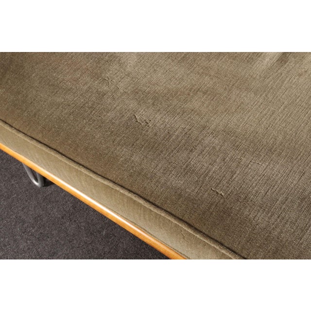 Vintage Sage Mohair Daybed With Hairpin Legs by George Nelson for Herman Miller For Sale - Image 14 of 18