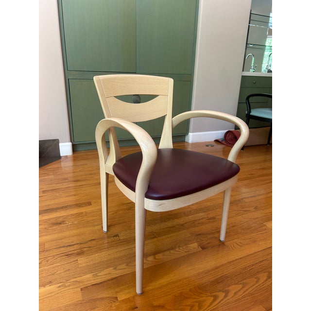 Set of 6 DeTriana Dining Armchairs by Perry King & Santiago Miranda for Atelier International, Italy, 1993 For Sale - Image 9 of 16