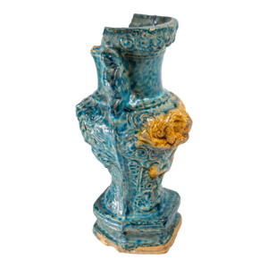 20th Century or Earlier Chinese Ming Style Fahua Glazed Dragon Vase
