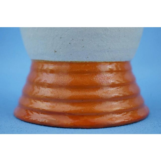 20th Century Art Deco Ceramic Vase with Futuristic Elements by Manlio Trucco for La Fenice, Albisola, Italy, 1920s For Sale - Image 15 of 18
