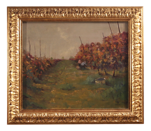 Italian Artist, The Vineyard in Druento, 1992, Oil on Canvas