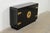 Mastercraft Mastercraft Mid-Century Hollywood Regency Black Lacquer and Brass Bar Cabinet, 1970s For Sale - Image 4 of 12