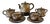 Vintage Sozan Japanese Hand-Painted Tea Service- 7 Pieces For Sale