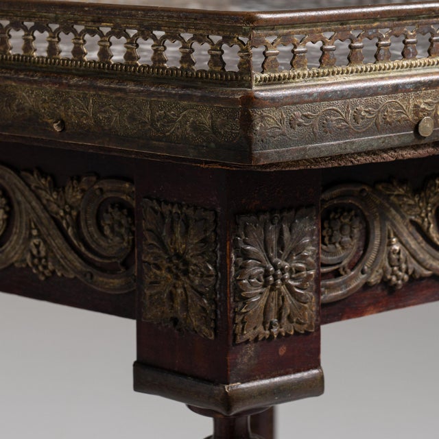Brown 1880-1889 France Rich Walnut Brown Turned Walnut Pedestal Stand For Sale - Image 8 of 10