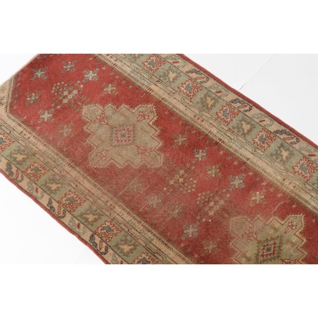 Vintage Turkish Oushak Runner For Sale - Image 10 of 10