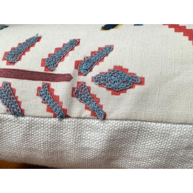 Custom Pillows in Jane Churchill Chintal Embroidered Fabric - A Pair For Sale - Image 9 of 13