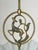 Swedish Grace Pendant Light in Brass and Frosted Glass with Deer Motif, 1940 For Sale - Image 3 of 9