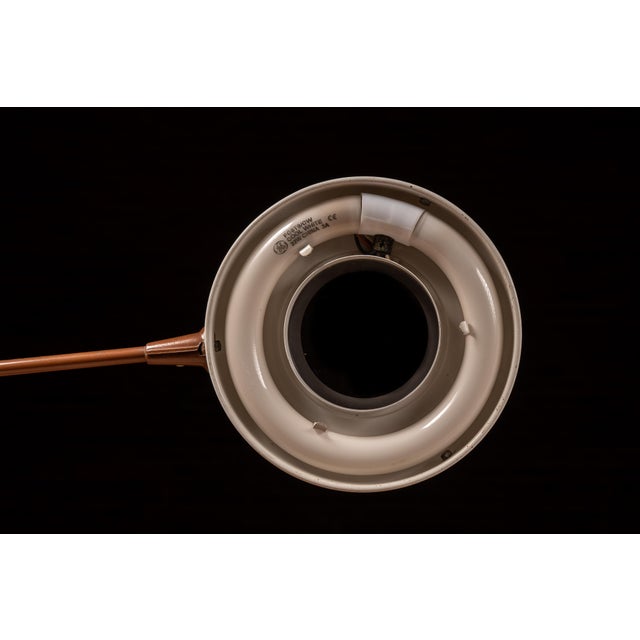 Brown 1940s Art Deco "Flexo" Industrial Fluorescent Magnifier Task Lamp For Sale - Image 8 of 11