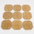 1970s 1970s Christian Dior Collection Lucite and Rattan Cocktail Coasters Set - 9 pieces For Sale - Image 5 of 10