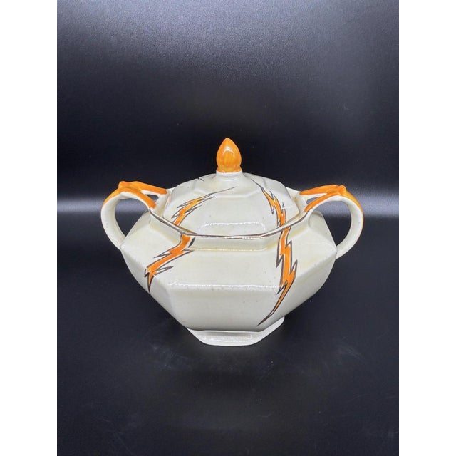 Art Deco Tea Set by Hugh Longport for Konny Kraft, 1920s, Set of 3 For Sale - Image 11 of 18