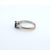Modern Late 20th Century Three-Stone Blue Oval Gia Sapphire & Diamond Ring in 18k White Gold - Size 6.75 For Sale - Image 3 of 8