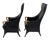 Mid-Century Modern Mid-Century Leather Armchairs by Giorgetti, Set of 2 For Sale - Image 3 of 13