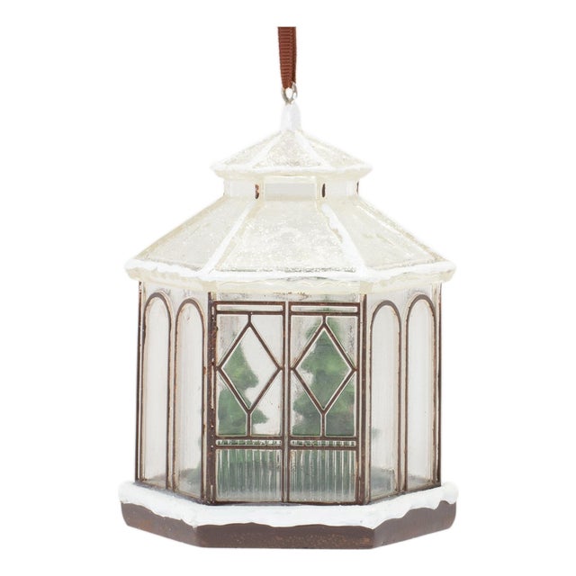 Winter Gazebo Ornament (Set of 4) For Sale