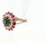 1980s 14k Yellow Gold Sapphire, Diamond and Ruby Ring, Size 7 For Sale In Lexington, KY - Image 6 of 8