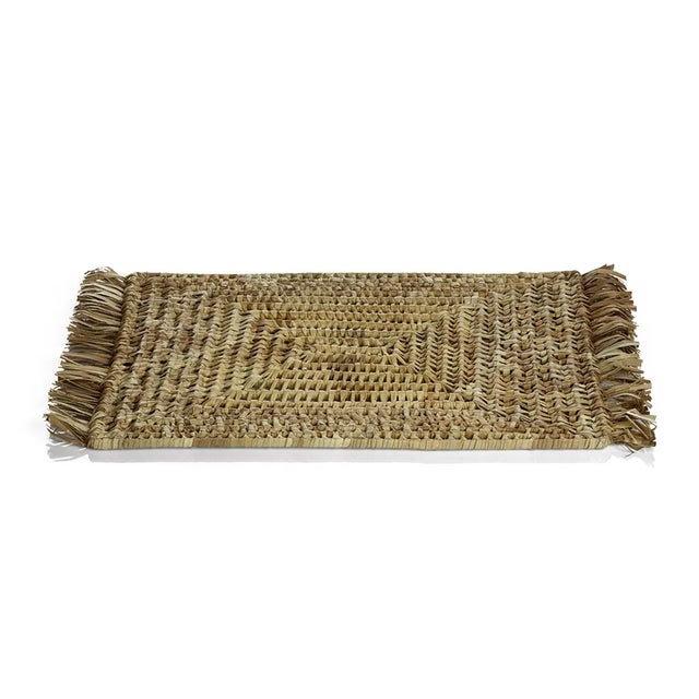 Balmy Pandan Fringe Rectangular Placemats, Set of 6 For Sale - Image 4 of 4