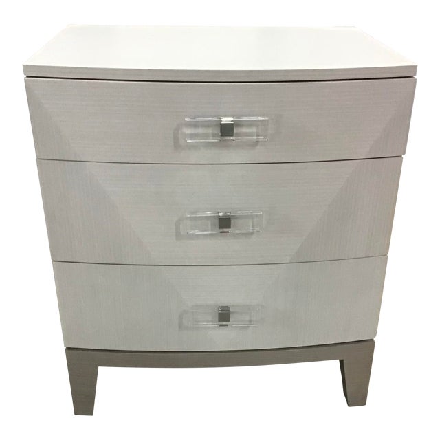 Bernhardt White Finish Axiom Nightstand Chairish